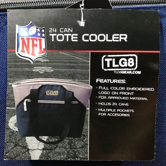 New England Patriots Embroidered Insulated Tote Cooler and 5 Pack Click Pen Set - Picture 13 of 16